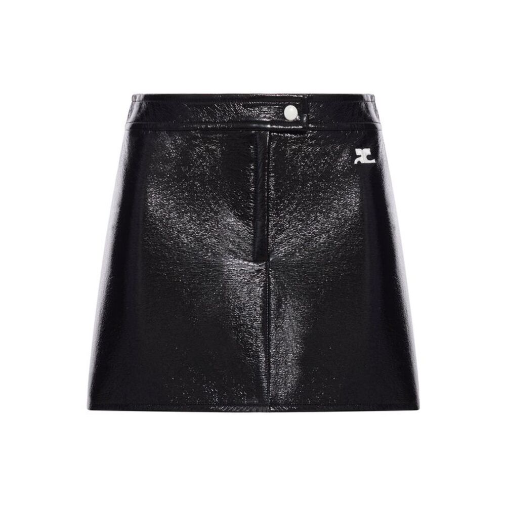 Courreges Women Reedition Vinyl Mini Skirt